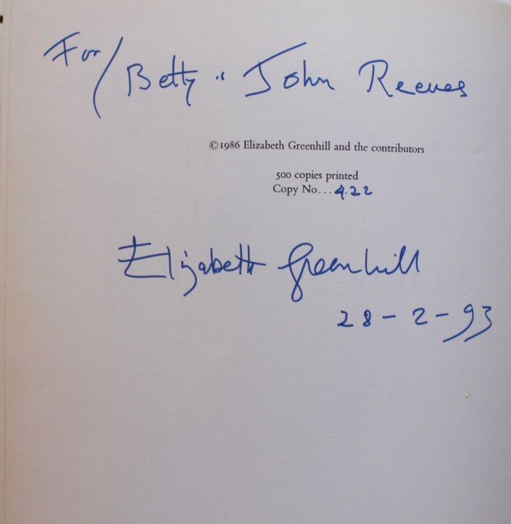 Elizabeth Greenhill, Bookbinder; a Catalogue Raisonné.