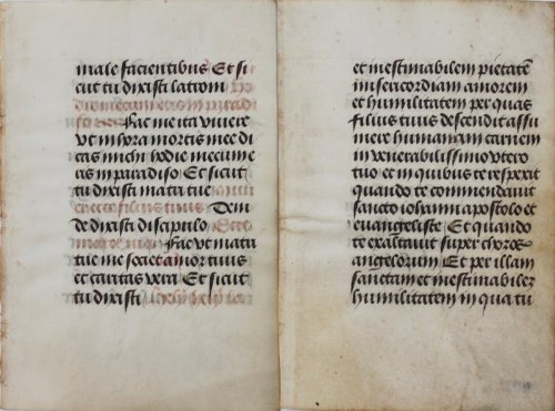 Pair of Manuscript leaves.