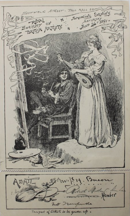 Smoking Evening at Suffolk Street, Pall Mall East.