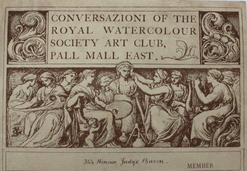 Conversazioni of the Royal Watercolour Society Art Club, Pall Mall East.