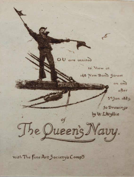 You are invited to View.50 drawings of The Queen’s Navy.