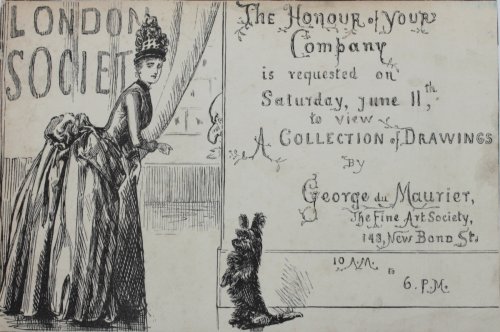 The Honour of Your Company is requested on Saturday June 11th., to view a collection of drawings.