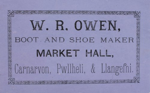 Boot and Shoe Maker, Market Hall.
