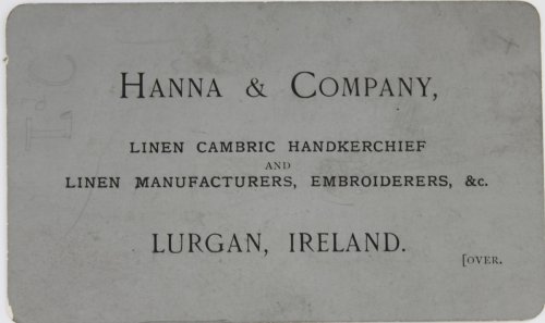 Linen Cambric Handkerchief and Linen Manufacturers, Embroiderers, &c.