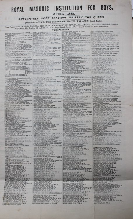 List of Candidates. Election, Monday, 19th April, 1882.