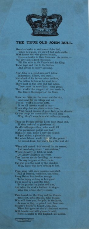 The True Old John Bull.
