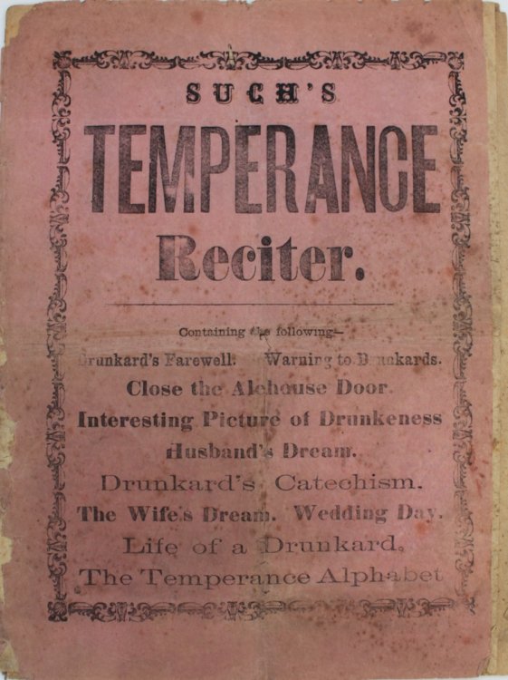 Such’s Temperance Reciter.