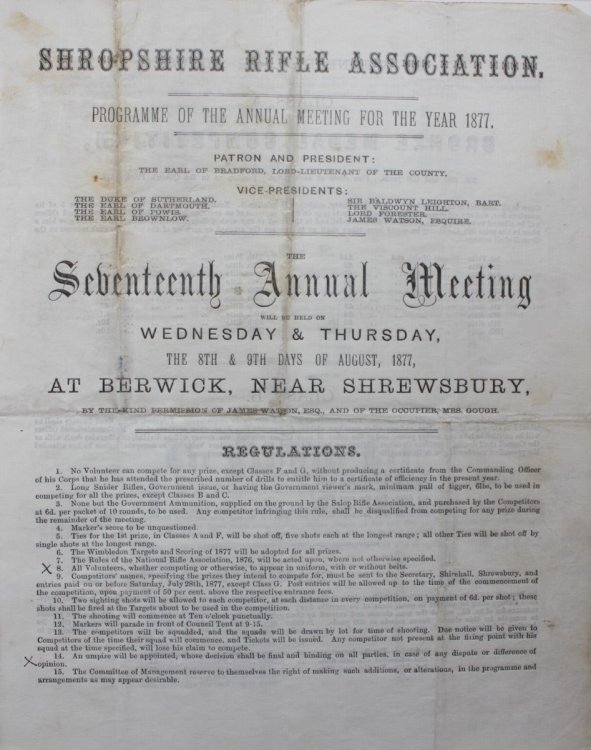 Programme of the Annual Meeting for the Year 1877.