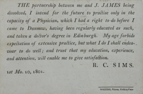 Notice of Dissolution of Partnership.