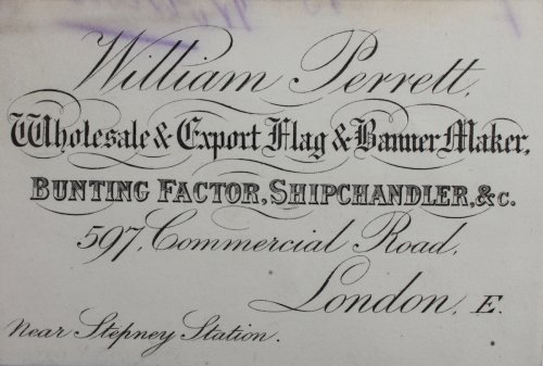 Wholesale & Export Flag and Banner Maker, Bunting Factor, Shipchandler, &c.