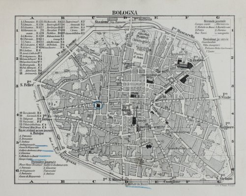 Grand Hotel Feder &agrave; Turin (Palais Sonnaz) [and] Grand Hotel Brun &agrave; Bologne (Ancien Palais Malvasia)