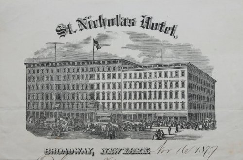 St. Nicholas Hotel, Broadway.