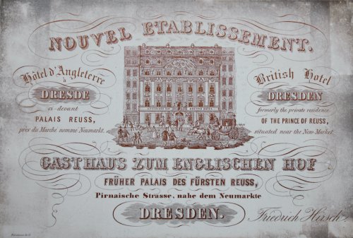 Gasthaus Zum Elglischen Hof. Friedrich Hirsch.
