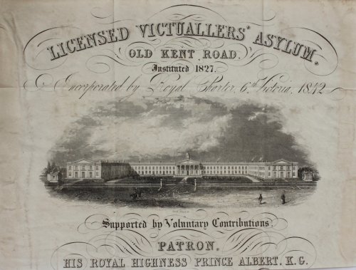 View. Licensed Viatuallers’ Association, Old Kent Road. Instituted 1827.