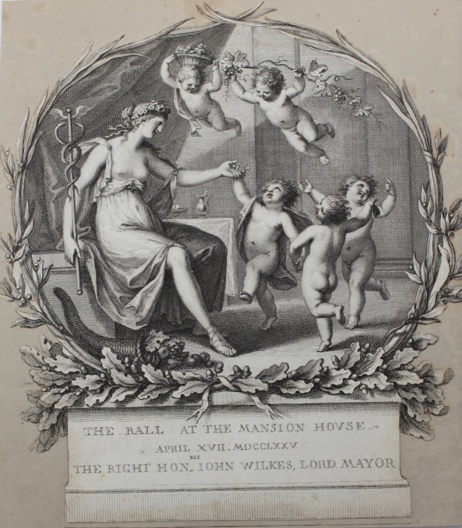 The Ball at the Mansion House April XVII, MDCCLXXV, the Right Hon. John Wilkes, Lord Mayor; after Giovanni Battista Cipriani.