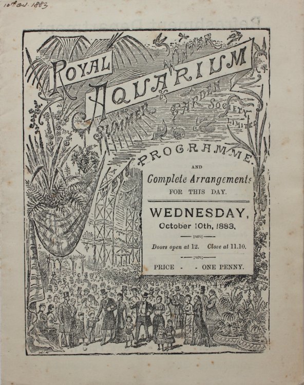 Programme and Complete Arrangements for the Day. Wednesday, October 10th, 1883.