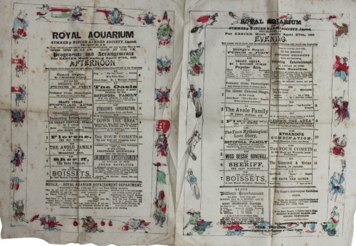[Programme] Week Ending April 27th, 1889. Afternoon and Evening.