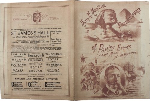 Harry H. Hamilton’s Passing Events. Sudan Incidents, and Entire Campaign of the Late War in Egypt. At St. James’s Hall, the Great Hall, Piccadilly and Regent Street.