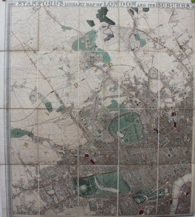 Stanford&rsquo;s Library Map of London and Its Suburbs.
