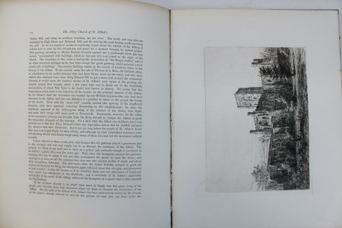 The Abbey Church of St. Albans. Illustrated with five etchings and numerous by Ernest George and R. Kent Thomas.