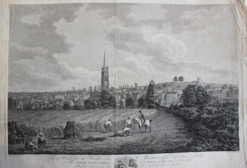 The North West View of the Town of Louth.