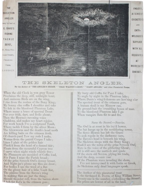 The Skeleton Angler. By the author of “The Angler’s Dream,” “Isaac Walton’s Ghost,” “Giant Angler,” and other Piscatorial Poems.