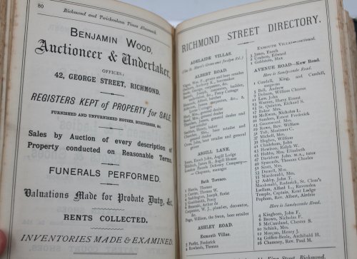 The Richmond District Directory and Almanack for 1888.