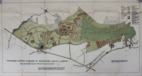 Proposed Garden Suburb at Hampstead North London.