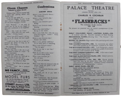 Flashbacks, the Evolution of the Movies 1838 - 1938.