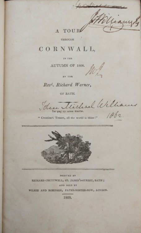 A Tour Through Cornwall in the Autumn of 1808.