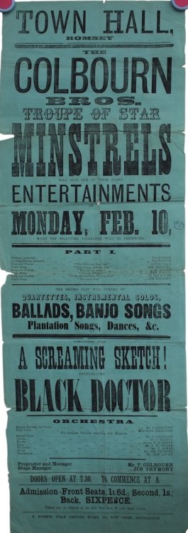 The Colbourn Bros. Troupe of Star Minstrels will give one of their Grand Entertainments.