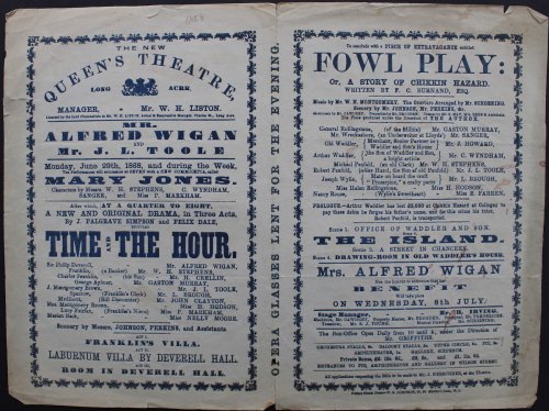 A New Comedietta, called Mary Jones [and] Time and the Hour [and] Fowl Play.