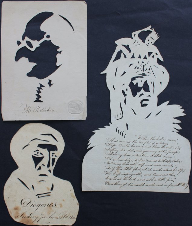 Three Silhouettes: Diogenes, M. Robichon and Richard III.