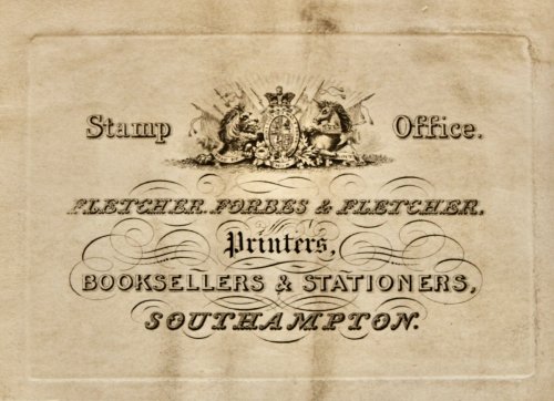 Fletcher, Forbes & Fletcher, Printers, Booksellers & Stationers, Southampton.