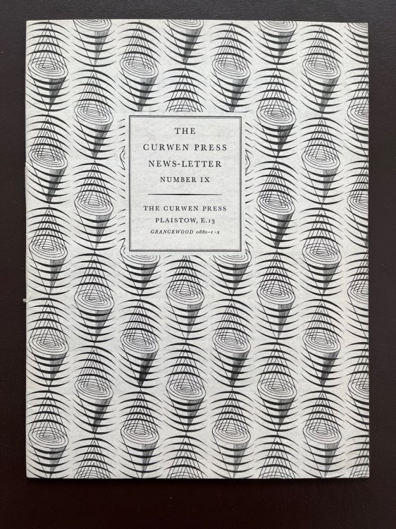 Curwen Press Newsletter No. 9.