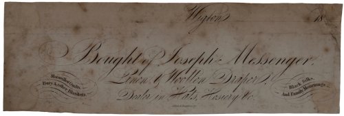 Linen and Woollen Draper, Dealer in Hats, Hosiery, &c. Marseilles Quilts, Bury & Other Blankets. Black Silks and Family Mournings.