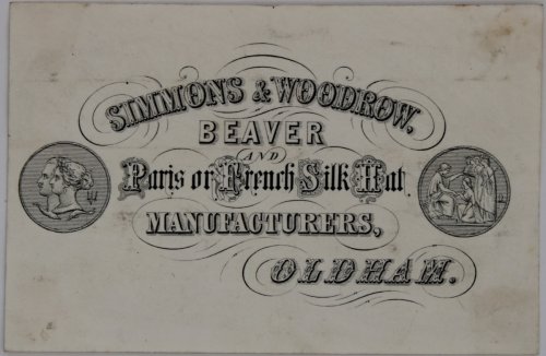 Image for Beaver and Paris or French Silk Hat Manufacturers, Oldham. Beaver and Paris or French Silk Hat Manufacturers, Oldham.