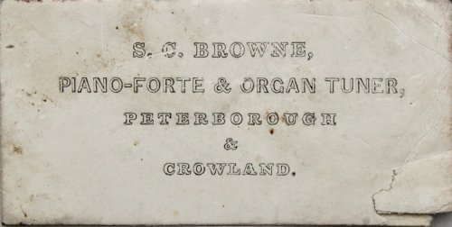 Piano-Forte & Organ Tuner.