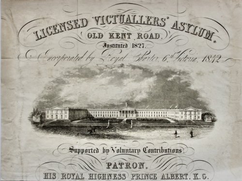 Old Kent Road, Instituted 1827, Incorporated by Royal Charter 6th Victoria, 1842.