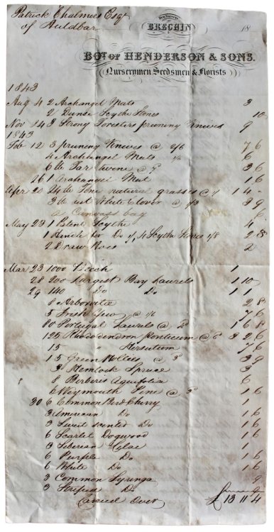 Nurserymen, Seedsmen & Florists. Den Nursery, Brechin.