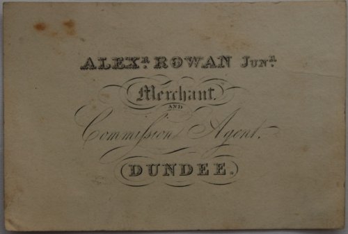 Image for Merchant and Commission Agent. Dundee. Merchant and Commission Agent. Dundee.