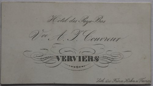 Vve. A. J. Couvreur, Verviers.