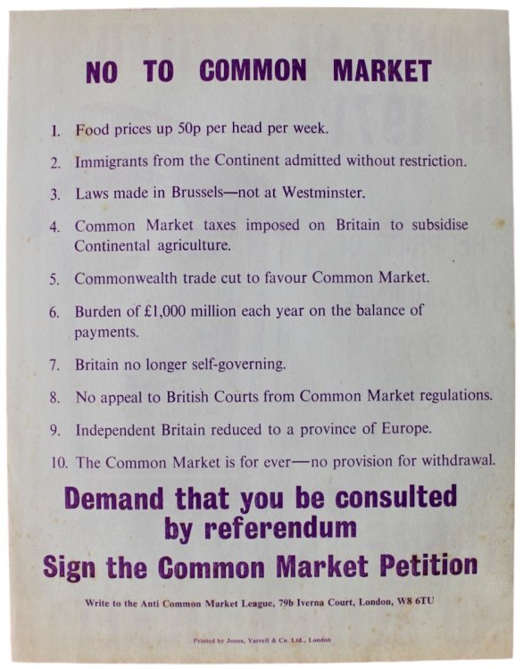 Don’t Be Fooled in 1971. There is no Return Ticket.