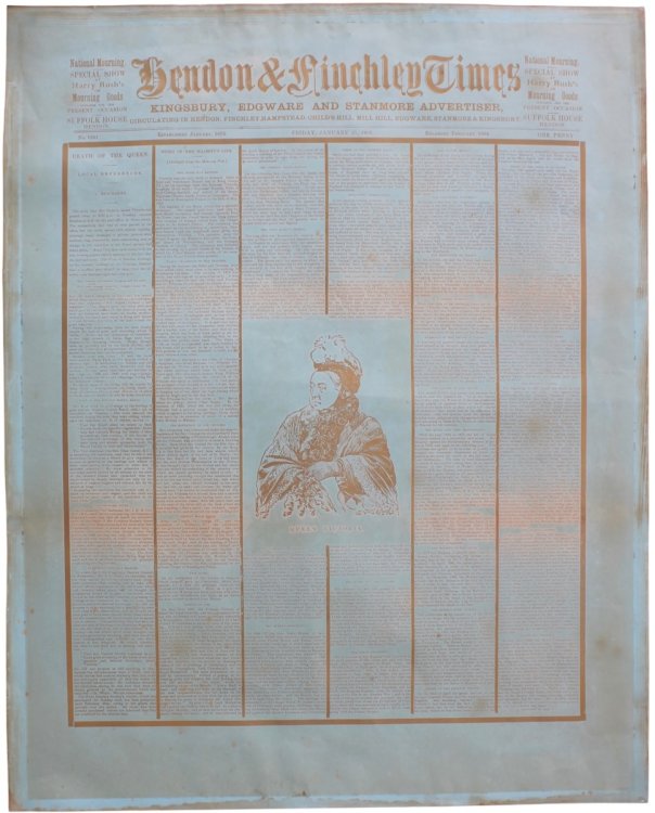 Hendon & Finchley Times, Kingsbury, Edgeware and Stanmore Advertiser. Death of the Queen.