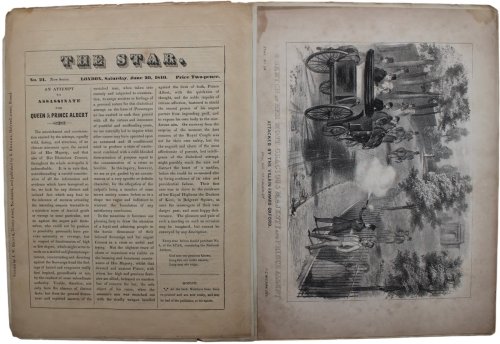 An Attempt to Assassinate the Queen & Prince Albert. The Star No. 24, New Series.