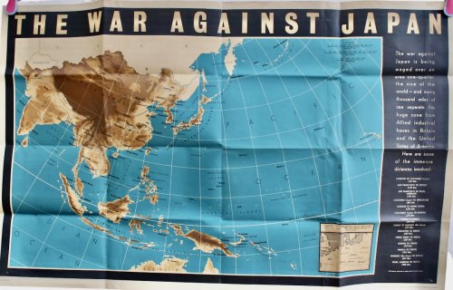 The War Against Japan. The War against Japan is being waged over an area one-quarter the size of the world.