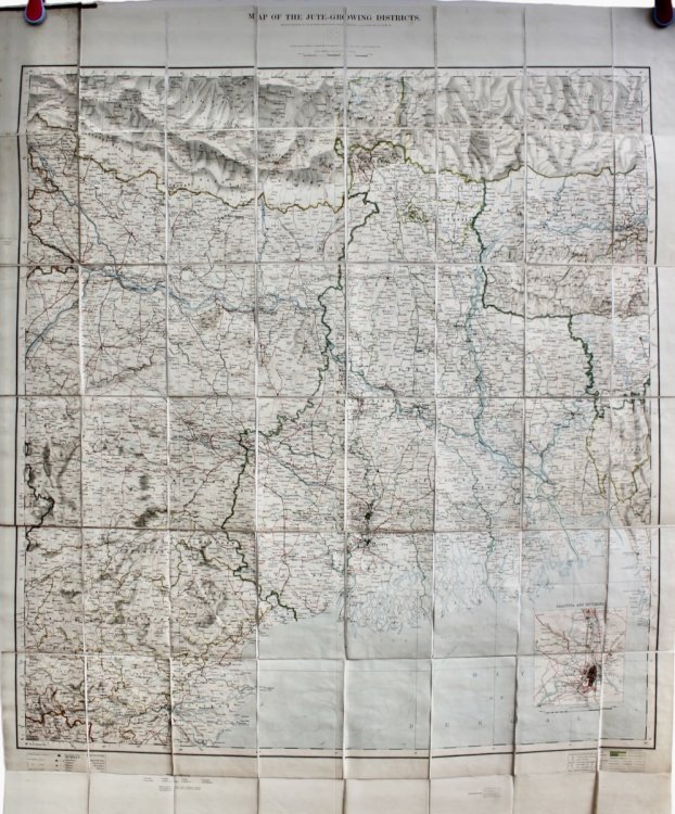 Map of the Jute Growing Districts.