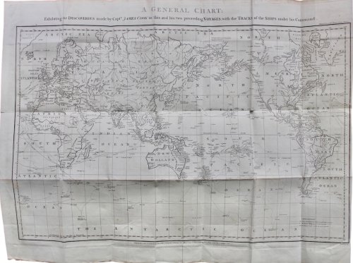 A General Chart: Exhibiting the Discoveries made by Captn. James Cook in his two preceeding Voyages; with Tracks of the Ships under his Command.