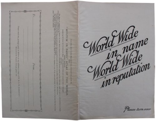 The World-Wide Atlas. Second Edition, thoroughly revised to date.