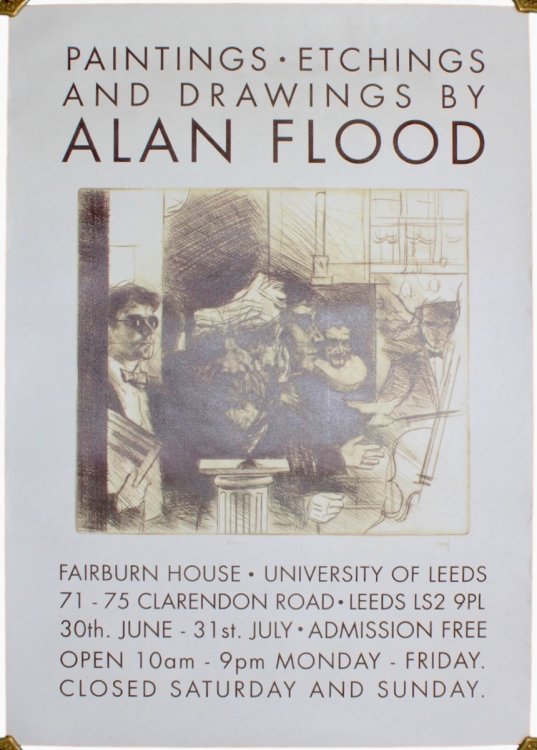 [Exhibition Poster] Paintings, Etchings and Drawings.